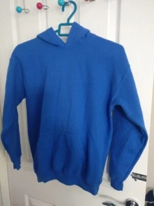 Gildan Blue Hooded Jumper Size L - Picture 1 of 5
