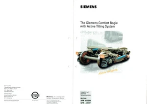 Siemens product info of 1997, The Siemens Comfort Bogie with Active Tilting Syst - Bild 1 von 4
