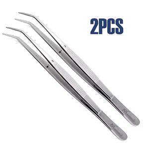2PCS London College Tweezer Dental Surgical Diagnostic Dental Forceps Veterinary - Picture 1 of 3