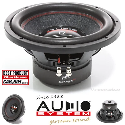 AUDIO SYSTEM R-12 EVO 30cm Subwoofer 2x 500 Watt Auto Woofer 12" R12 1000 - Bild 1 von 4