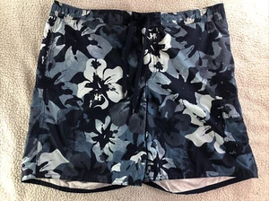 Mens Breakwater Blue Tropical Flowers Board Shorts Swim Trunks Size Large - Picture 1 of 12