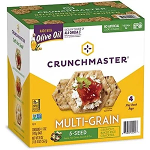 Crunch Master 5 Seed Multi-Grain Cracker with Olive Oil (5 oz., 4 pk.) - Picture 1 of 4