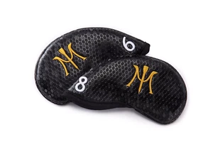 Miura Golf Headcover Iron Honeycomb Magnetic Black