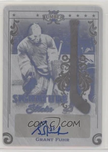 2021-22 Leaf Lumbe Signature Sticks Printing Plate Black Grant Fuhr 1/1 auto - Picture 1 of 2