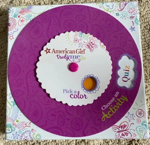 Juego de cartas de rueda de actividad American Girl Truly Me Pick a Color Choose Actividad Usado en excelente condición - Imagen 1 de 4