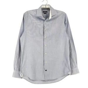 Tommy Hilfiger Shirt Casual Formal Solid Fitted Size S (39 - 15 1/2) - Picture 1 of 10