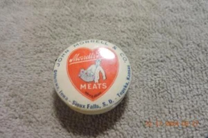 Antique John Morrell Meats Celluloid Sewing Tape Measure Ham Bacon 1919 Minty - Picture 1 of 7