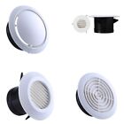 Vents 3/5 Inch Adjustable Round Louver Grille Cover White Air Exhaust