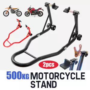 500KG Heavy Duty Motorbike Stand Paddock Rear Lift Motorcycle Bike Carrier - Picture 1 of 12