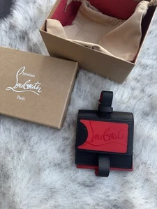Christian Louboutin M Carlos Tarjeta Estuche Etiqueta | Blanco/Rojo | Cuero | Cartera Suela - Imagen 1 de 15
