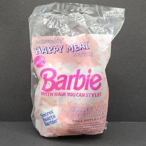 Secret Hearts Birthday Party Barbie with hair you can style 1992 McDonalds NIP - Picture 1 of 3