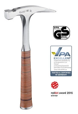 PICARD Hammer Latthammer Zimmermann Dachdecker 790 1/2 Ledergriff glatte Bahn