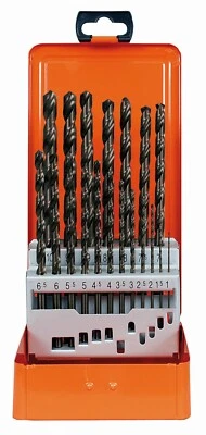 PROJAHN PRÄZISIONSWERKZEUGE GMBH Projahn Sortiment lange Metall Spiralbohrer HSS-G DIN 340 1-10 mm 19-teilig