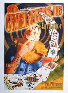 Poster concerto Charlatans UK The Fillmore 15-01-2002 Starsailor Regno Unito Bill Graham - Foto 1 di 7