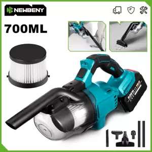 18V Akku Staubsauger Mit LED-Licht Kabellos Handstaubsauger für Auto Büro Haus - Bild 1 von 31