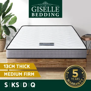 Giselle Mattress 13cm ALL SIZE Medium Firm Mattresses Tight Top Bed Bonnel - Picture 1 of 15