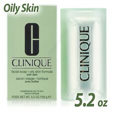 Clinique Facial Soap with Dish 5.2 Oz - Combination Oily to Oily - Boxed New!