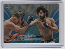 2018 Topps Chrome UFC Zabit Magomedsharipov RC Blue Refractor Rookie #31/75