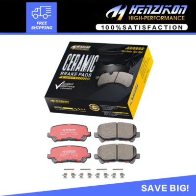 Juego de pastillas de freno traseras de cerámica con herrajes para Honda Odyssey Pilot Acura ZDX MDX ~ Foto 1 de 4