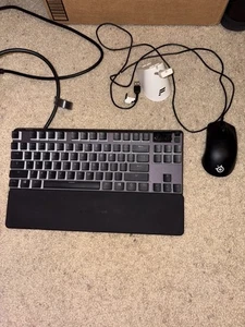 Steel Series Apex 7 TKL Wired Keyboard and Rival 3 Wired Mouse  - Picture 1 of 5