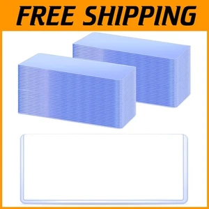 200 Clear Dollar Bill Sleeves, Waterproof Currency Holders - Picture 1 of 8