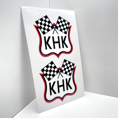 Harley-Davidson - Juego de calcomanías para tanque de aceite KHK Sportster (x2) pegatina | 1954-1956 Foto 1 de 4