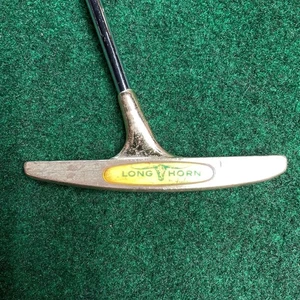 Axaline Professional Model Long Horn 34.5" putter steel shaft leather grip - Picture 1 of 12