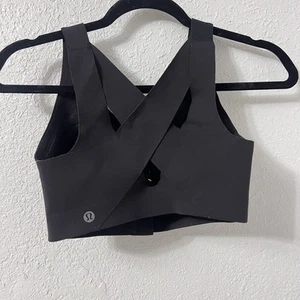 Lululemon Athletica Enlite schwarz Adobe 32DD Cross Straps Haken- und Ösenverschluss - Bild 1 von 4