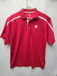 Cummins Diesel Engines Red Collared Short Sleeve Polo Shirt Men's Size Medium - Picture 1 of 7