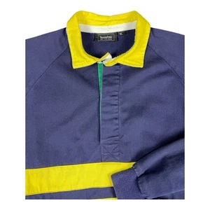 Silverfern Rugby Langarmshirt Taschen Herren XL schwere Baumwolle gestreift " - Bild 1 von 15