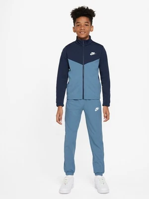 BOYS NIKE TRACKSUIT TOP BOTTOMS KIDS ZIP JACKET JOGGERS BLUE PANTS SET 11-12 L - Image 1 of 4