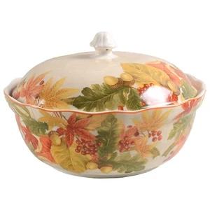 222 Fifth Autumn Celebration Round Covered Vegetable Bowl 8816484 - Picture 1 of 1