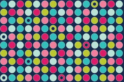 Meterware, ab 0,5 m:  Softshell "Dots", Blaubeerstern, 145 cm breit, €12,00/qm - Bild 1 von 2