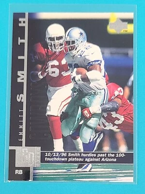 1997 Upper Deck #133 Emmitt Smith Dallas Cowboys FOOTBALL Card V8 - Image 1 of 2