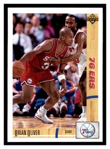 1991 Upper Deck #119 BRIAN OLIVER Philadelphia 76ers ~B4PP