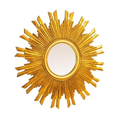 Creative Co-Op 金色 Sunburst 镜子 圆形 — 第 1/4 张图片