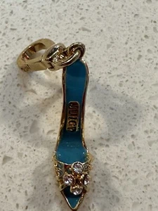 NWT Juicy Couture Shoe Charm In Gold And Blue Enamel In Original Box #YJRU0435 - Picture 1 of 19