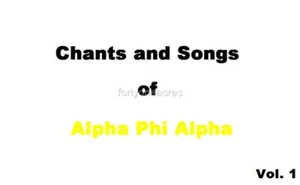 Chants and Songs of Alpha Phi Alpha Fraternity CD Vol1 - Picture 1 of 1