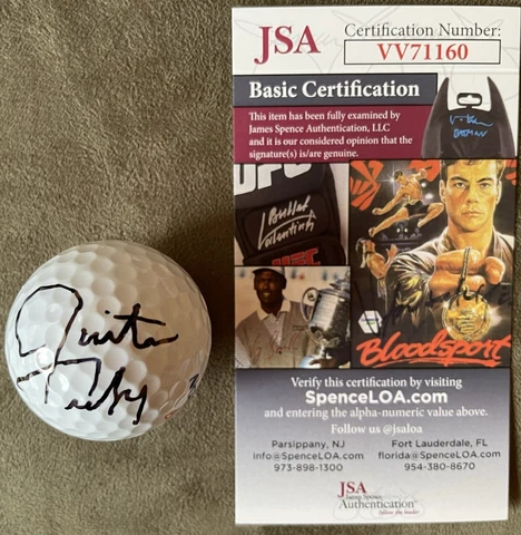 Justin Timberlake autographed signed autograph auto Srixon golf ball (JSA COA) Cover