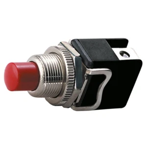 pulsante da pannello normalmente aperto NA tasto rosso 12mm 250V 4A 220V 12V7528 - Picture 1 of 2