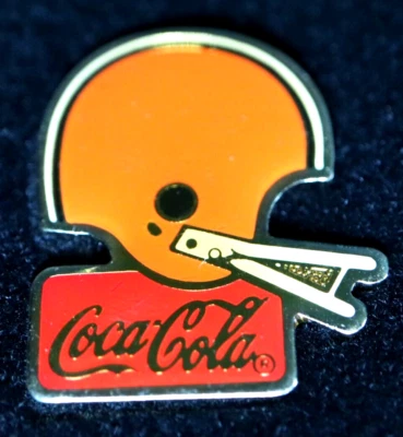 Pin de solapa de casco de Coca-Cola Coca-Cola Cleveland Browns "original" de la NFL 1985 de colección Foto 1 de 4