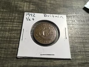 1942 GREAT BRITAIN 1/2 PENNY - Excellent Collectible Coin - FREE SHIP - #3038s - Picture 1 of 2