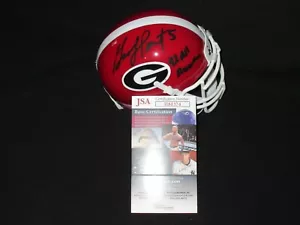 MINI CASCO GEORGIA BULLDOGS FIRMADO GARRISON HEARST con inscripción jsa autenticidad 49ers - Imagen 1 de 5