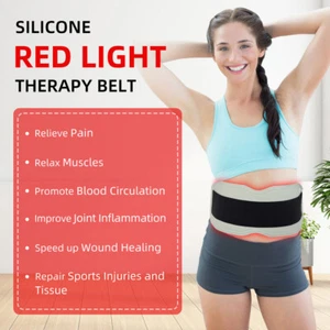 Foldable Infrared Heating Pad Silicone 660nm Red Light Therapy Pain Relief Belt - Picture 1 of 11