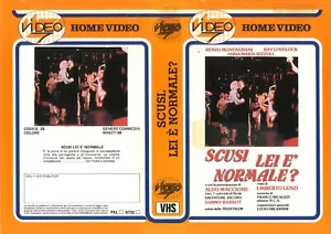 SCUSI, LEI E' NORMALE? / ITALIAN VIDEO SLEEVE / VIDEO 7 LABEL / UMBERTO LENZI - Foto 1 di 2