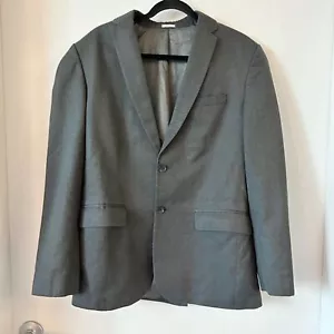 Calvin Klein Men's Dark Gray Wool Blend Double Button Blazer Jacket Size M - Picture 1 of 8