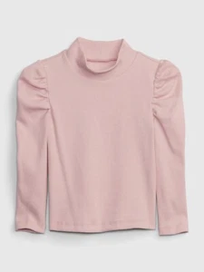 NEW $30 GAP Toddler Girls Long Sleeve Ribbed Turtleneck Top Various Colors/Sizes - Picture 1 of 8