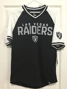 Las Vegas Raiders/ t-shirt size M/ Black & White /Short sleeve /NEW/ NFL Shop - Picture 1 of 11