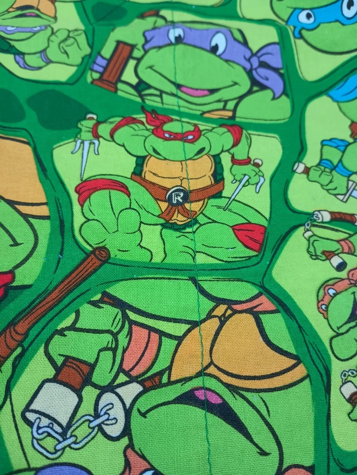 Teenage Mutant Ninja Turtle Vintage Print Pillowcase 32x20 in. Handmade  Cotton - Image 1 of 4
