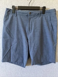 Faherty Mens All Day Shorts 9" Inseam 32 Blue Hybrid Chino Golf Beach Flat Front - Picture 1 of 14